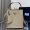 Prada 1BA212 Panier Medium Bag in Saffiano Leather with Leather Key Ring Beige