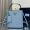 Prada 1BA212 Panier Medium Bag in Saffiano Leather with Leather Key Ring Blue