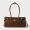 Prada 1BA426 Bonnie Medium Handbag in Nubuck Leather Brown
