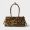 Prada 1BA426 Bonnie Medium Handbag in Printed Leather Brown/Black