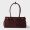 Prada 1BA426 Bonnie Medium Handbag in Suede Burgundy