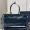 Prada 1BA433 Bonnie Large Handbag in Leather Navy Blue