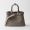 Prada 1BA434 Buckle Medium Handbag with Belt in Leather Grey