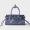 Prada 1BA486 Bonnie Mini Handbag in Leather Blue