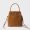 Prada 1BA496 Carry Mini Handbag in Leather Brown