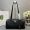 Prada 1BB127 Medium Top-Handle Bag in Leather with Padlock Black