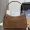 Prada 1BC228 Aimee Large Shoulder Bag in Nubuck Leather Brown