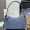 Prada 1BC229 Aimee Medium Shoulder Bag in Nubuck Leather Blue