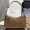 Prada 1BC229 Aimee Medium Shoulder Bag in Nubuck Leather Brown