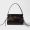 Prada 1BC297 Bonnie Small Handbag in Soft Leather Dark Brown