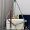 Prada 1BD378 Soft Sound Large Shoulder Bag in Leather with Charms White