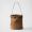 Prada 1BE085 Buckle Bucket Bag with Belt in Leather Brown