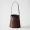 Prada 1BE085 Buckle Bucket Bag with Jeweled Belt in Leather Coffee