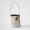 Prada 1BE085 Buckle Bucket Bag with Jeweled Belt in Leather White