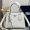 Prada 1BG443 Double Small Bag in Saffiano Leather with Leather Key Ring White
