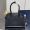 Prada 1BG538 Medium Tote Bag in Leather with Buckles Black