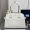 Prada 1BG538 Medium Tote Bag in Leather with Buckles White