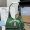 Prada 1BG580 Small Tote Bag in Leather Green
