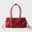 Prada 1BG628 Bonnie Medium Tote Bag in Antiqued Leather Red