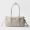 Prada 1BG628 Bonnie Medium Tote Bag in Antiqued Leather White