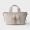Prada 1BG660 Route Medium Tote Bag in Leather White