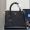 Prada 1BG775 Double Large Tote Bag in Saffiano Leather with Leather Key Ring Black
