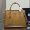 Prada 1BG775 Double Large Tote Bag in Saffiano Leather with Leather Key Ring Brown