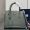 Prada 1BG775 Double Large Tote Bag in Saffiano Leather with Leather Key Ring Grey