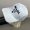 Prada 1HC179 Embroidered Logo Baseball Cap in Cotton White