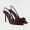 Prada 1I308O Slingback Pumps 100mm Women Mesh Fabric Burgundy