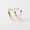 Prada 1IO148 Heart Earrings In Metal Gold