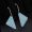 Prada 1JO977 Symbole Pendant Earrings In Metal Silver/Blue