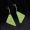 Prada 1JO977 Symbole Pendant Earrings In Metal Silver/Green
