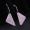 Prada 1JO977 Symbole Pendant Earrings In Metal Silver/Light Pink