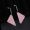 Prada 1JO977 Symbole Pendant Earrings In Metal Silver/Pink
