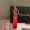 Prada 1PP142 Keychain in Saffiano Leather Red