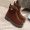 Prada 1T328O Zipper Booties Women Suede Brown