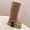 Prada 1U187O High Boots Women Suede Beige