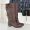 Prada 1U275O High Boots Women Leather Brown