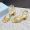 Prada 1X424O Sandals Women Leather Gold