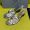 Prada 1XX790 Heeled Slides Women Mesh Fabric Silver