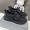 Prada 2DE163 Prax Sneakers Men Mesh Fabric and Leather Dark Brown