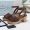 Prada Crochet Platform Sandals Women Cotton and Cork Coffee