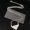 Prada Crystals Triangle Necklace in Metal Silver
