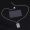 Prada Enamel Square Pendant Necklace In Metal Silver