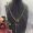 Prada Enamel Triangle Pendant Necklace in Metal with Crystals Gold/Black
