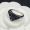 Prada Enamel Triangle Ring In Metal Silver/Black