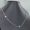 Prada Enamel Triangle Station Necklace In Metal Silver/Green