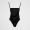 Prada Interlock Knit One-Piece Swimsuit Women Lycra Black