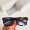 Prada SPRB12 Square Sunglasses in Acetate with The Iconic Metal Plaque Tortoise/Blue